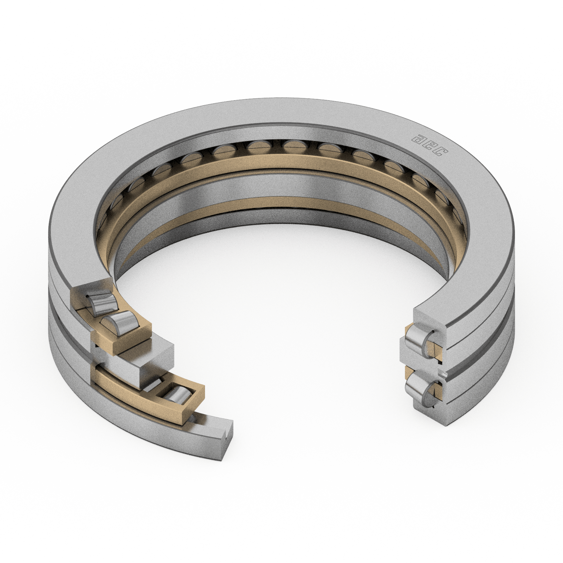 Roller store thrust bearing